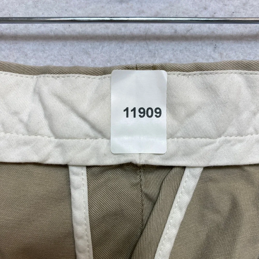 Polo Ralph Lauren Shorts Mens 34 Tan Preston Pant Chino Cotton Twill Classic Y2K